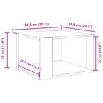 Casa si Gradina - Mobilier - Mese si birouri - Masute de cafea - Masuta de cafea, gri beton, 51,5x51,5x30 cm, lemn prelucrat - Infinity.ro