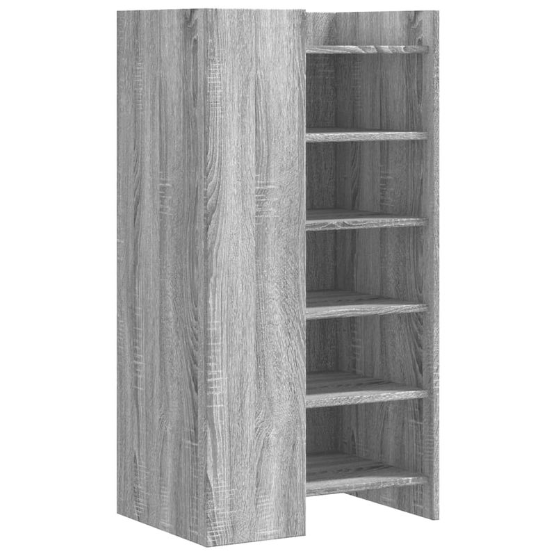 Casa si Gradina - Mobilier - Organizare si depozitare - Organizator incaltaminte - Pantofar, gri sonoma, 52x37,5x100 cm, lemn prelucrat - Infinity.ro