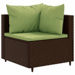 Casa si Gradina - Gradina si terasa - Mobilier exterior - Seturi mobila gradina - Set sezlonguri de gradina, 5 piese, cu perne, maro, poliratan - Infinity.ro