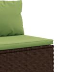 Casa si Gradina - Gradina si terasa - Mobilier exterior - Seturi mobila gradina - Set sezlonguri de gradina, 5 piese, cu perne, maro, poliratan - Infinity.ro