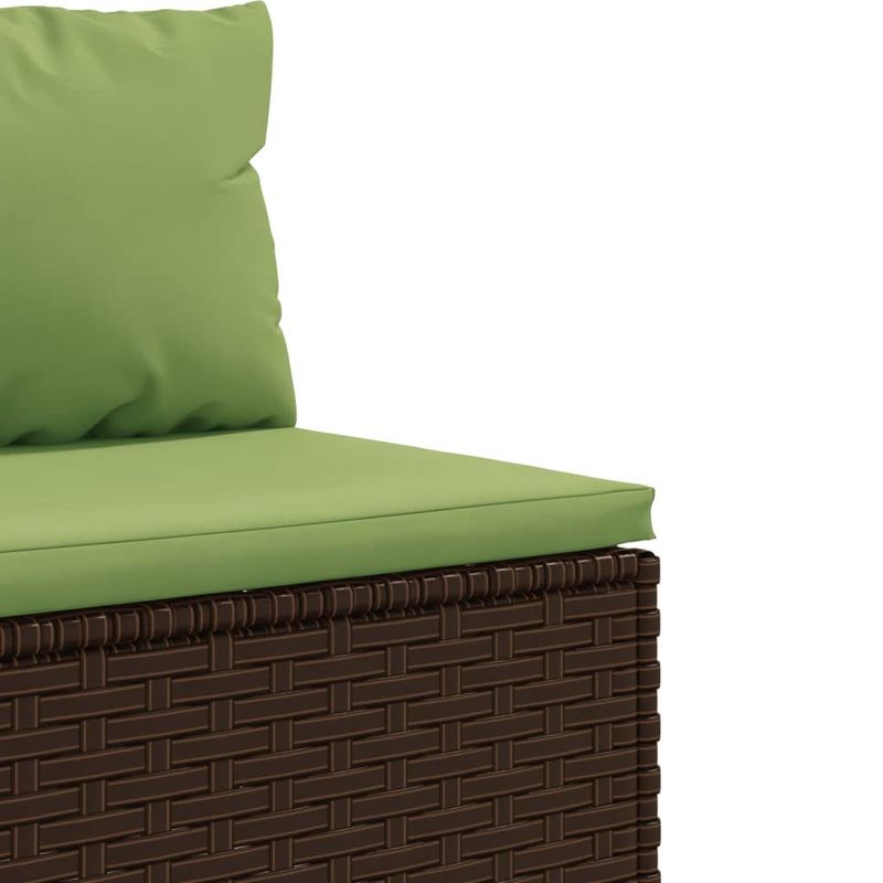 Casa si Gradina - Gradina si terasa - Mobilier exterior - Seturi mobila gradina - Set sezlonguri de gradina, 5 piese, cu perne, maro, poliratan - Infinity.ro