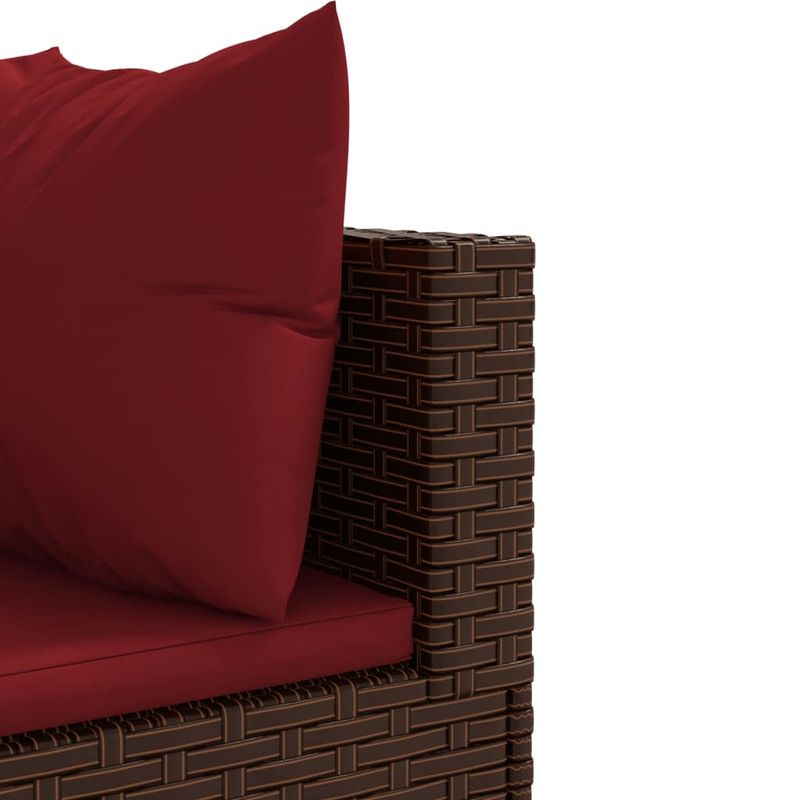 Casa si Gradina - Gradina si terasa - Mobilier exterior - Seturi mobila gradina - Set mobilier de gradina cu perne, 7 piese, maro, poliratan - Infinity.ro