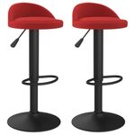 Casa si Gradina - Mobilier - Scaune si fotolii - Scaune - Scaune de bar, 2 buc., rosu vin, catifea - Infinity.ro