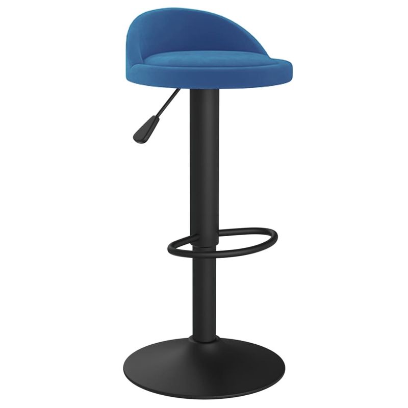 Casa si Gradina - Mobilier - Scaune si fotolii - Scaune - Scaune de bar, 2 buc., albastru, catifea - Infinity.ro