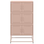 Casa si Gradina - Mobilier - Comode si corpuri - Comode - Dulap, roz, 68,5x38,5x123,5 cm, otel - Infinity.ro