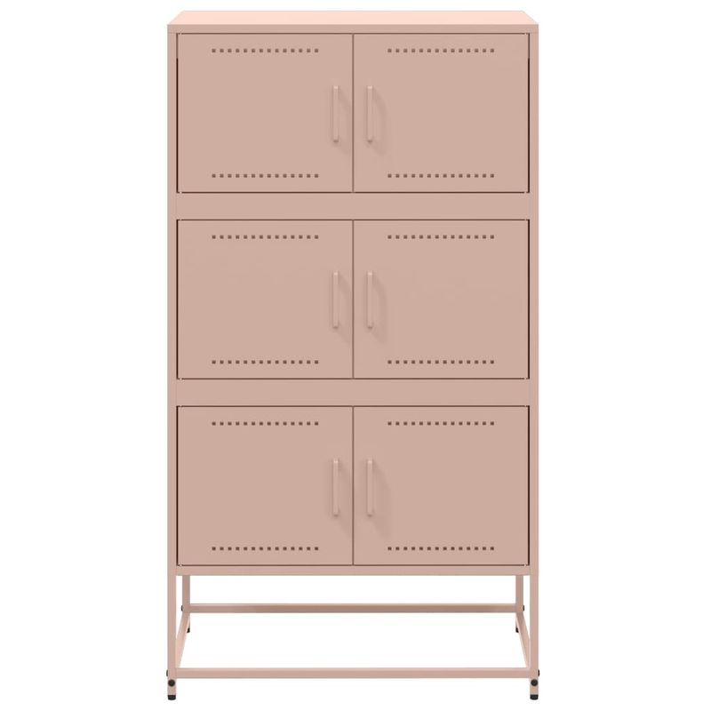Casa si Gradina - Mobilier - Comode si corpuri - Comode - Dulap, roz, 68,5x38,5x123,5 cm, otel - Infinity.ro