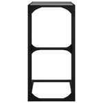 Casa si Gradina - Mobilier - Mese si birouri - Mese living - Masuta laterala blat din sticla neagra 40x30x61,5 cm otel - Infinity.ro