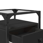 Casa si Gradina - Mobilier - Comode si corpuri - Noptiere - Noptiere, 2 buc., negru, 40x40x55 cm, lemn prelucrat - Infinity.ro