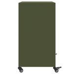 Casa si Gradina - Mobilier - Comode si corpuri - Comode - Dulap, verde masliniu, 68,5x39x72 cm, otel laminat la rece - Infinity.ro