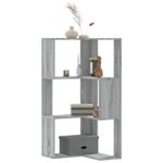 Casa si Gradina - Mobilier - Biblioteci si rafturi - Biblioteci - Biblioteca cu 3 niveluri gri sonoma 50x50x102 cm lemn prelucrat - Infinity.ro