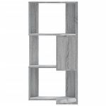 Casa si Gradina - Mobilier - Biblioteci si rafturi - Biblioteci - Biblioteca cu 3 niveluri gri sonoma 50x50x102 cm lemn prelucrat - Infinity.ro