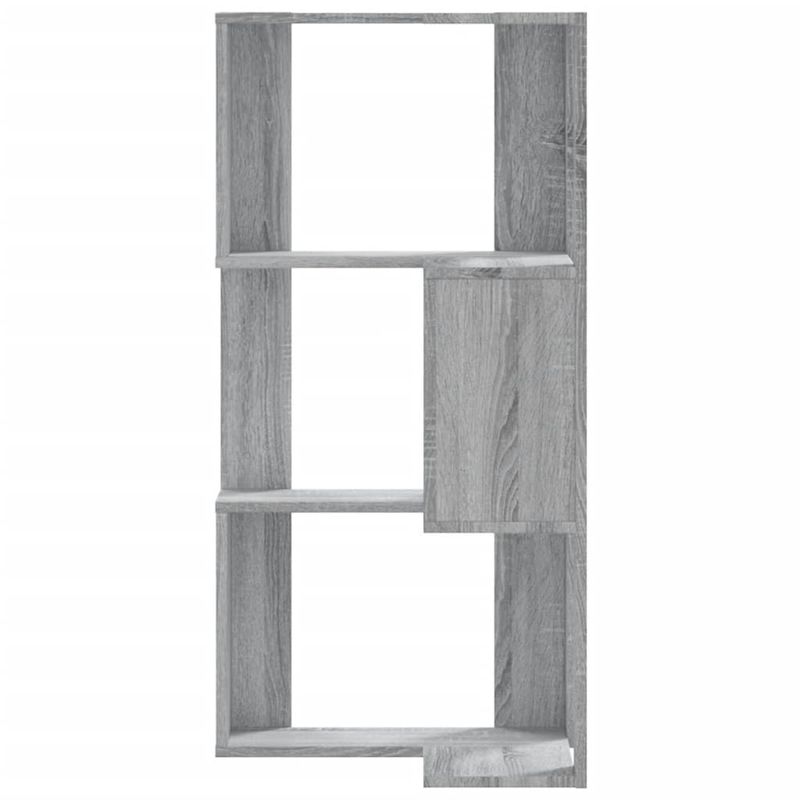Casa si Gradina - Mobilier - Biblioteci si rafturi - Biblioteci - Biblioteca cu 3 niveluri gri sonoma 50x50x102 cm lemn prelucrat - Infinity.ro
