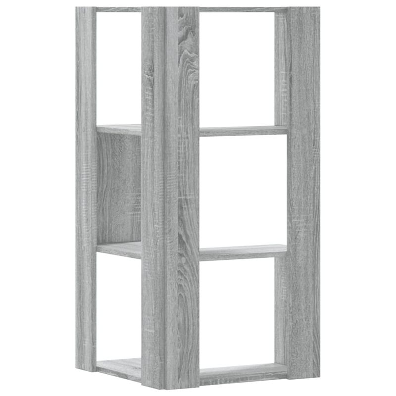 Casa si Gradina - Mobilier - Biblioteci si rafturi - Biblioteci - Biblioteca cu 3 niveluri gri sonoma 50x50x102 cm lemn prelucrat - Infinity.ro