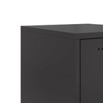 Casa si Gradina - Mobilier - Comode si corpuri - Corpuri bucatarie - Dulap inalt, negru, 36x39x107 cm, otel - Infinity.ro
