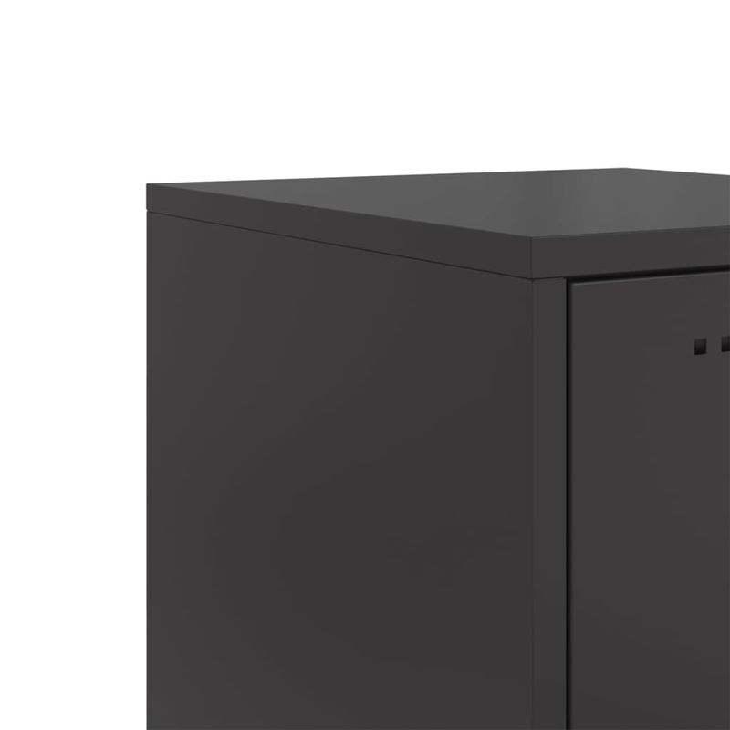 Casa si Gradina - Mobilier - Comode si corpuri - Corpuri bucatarie - Dulap inalt, negru, 36x39x107 cm, otel - Infinity.ro