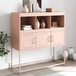 Casa si Gradina - Mobilier - Comode si corpuri - Comode - Dulap, roz, 100,5x39x107 cm, otel laminat la rece - Infinity.ro