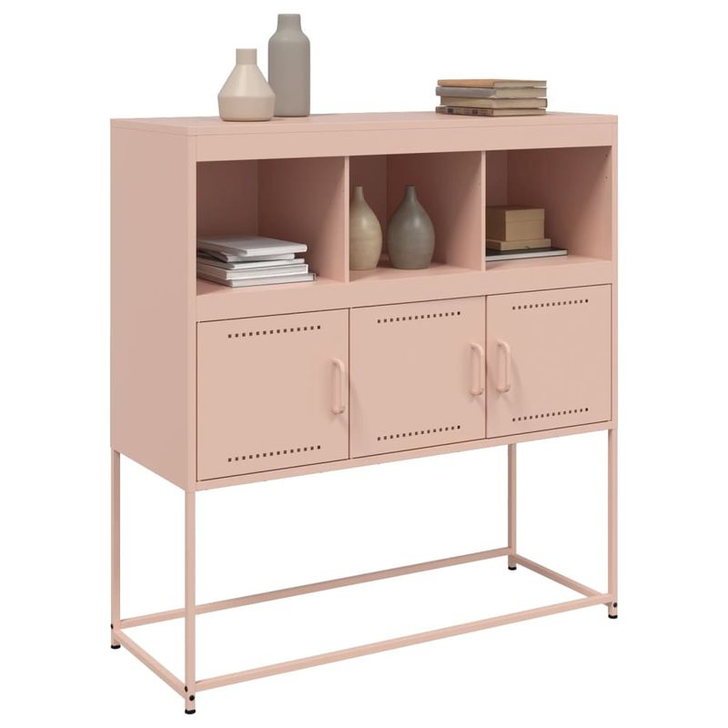 Casa si Gradina - Mobilier - Comode si corpuri - Comode - Dulap, roz, 100,5x39x107 cm, otel laminat la rece - Infinity.ro