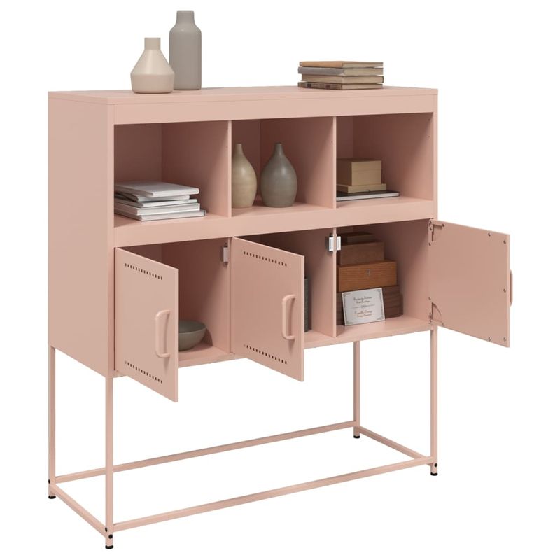 Casa si Gradina - Mobilier - Comode si corpuri - Comode - Dulap, roz, 100,5x39x107 cm, otel laminat la rece - Infinity.ro