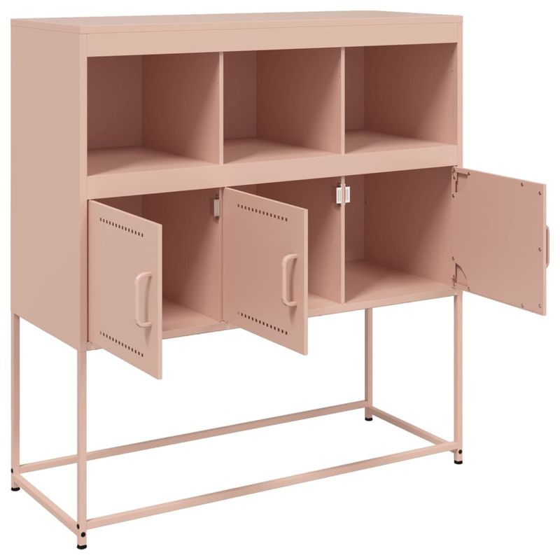 Casa si Gradina - Mobilier - Comode si corpuri - Comode - Dulap, roz, 100,5x39x107 cm, otel laminat la rece - Infinity.ro