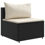 Casa si Gradina - Gradina si terasa - Mobilier exterior - Seturi mobila gradina - Set mobilier de gradina cu perne, 7 piese, negru, poliratan - Infinity.ro