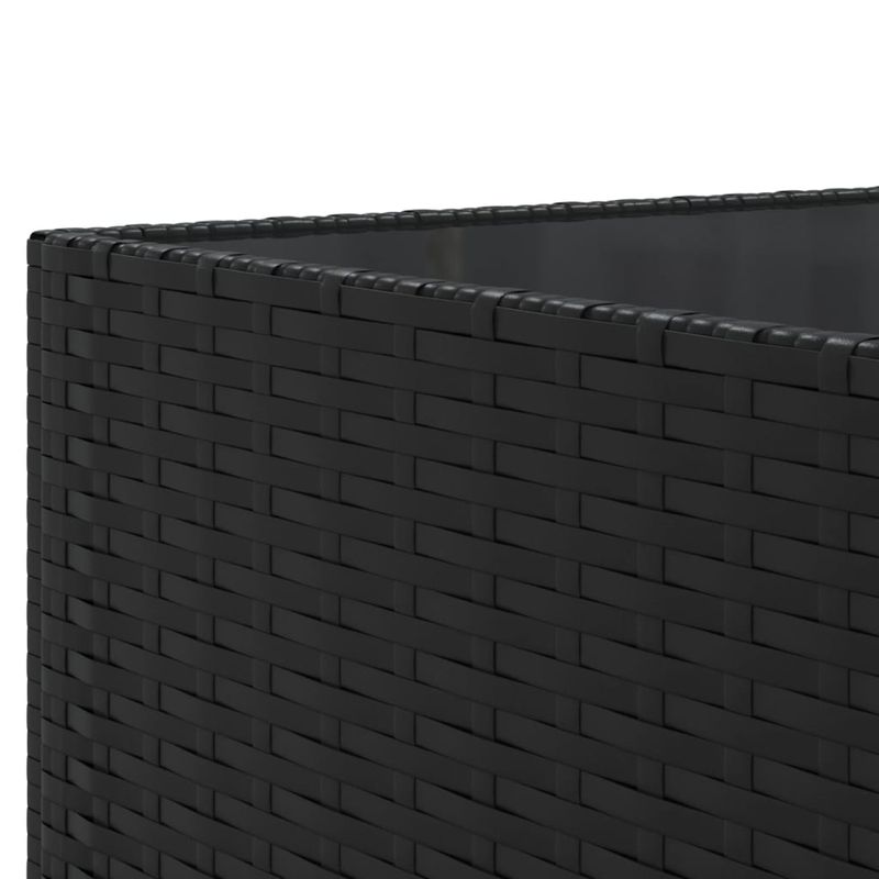 Casa si Gradina - Gradina si terasa - Mobilier exterior - Seturi mobila gradina - Set sezlonguri de gradina, 5 piese, cu perne, negru, poliratan - Infinity.ro