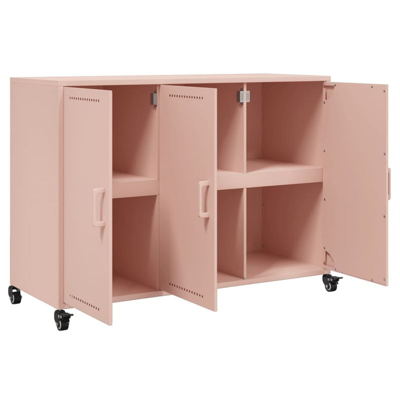 Casa si Gradina - Mobilier - Comode si corpuri - Comode - Dulap, roz, 100,5 x 39 x 72 cm, otel laminat la rece - Infinity.ro