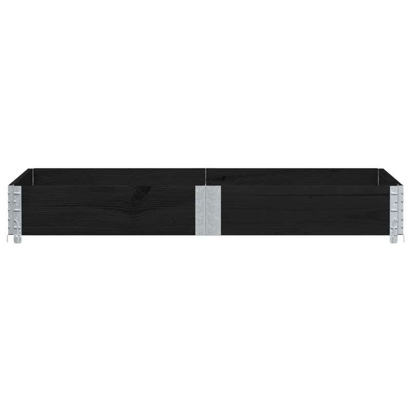 Casa si Gradina - Mobilier - Feronerie si accesorii mobila - Rama pentru paleti, negru, 150x100 cm, lemn masiv pin - Infinity.ro