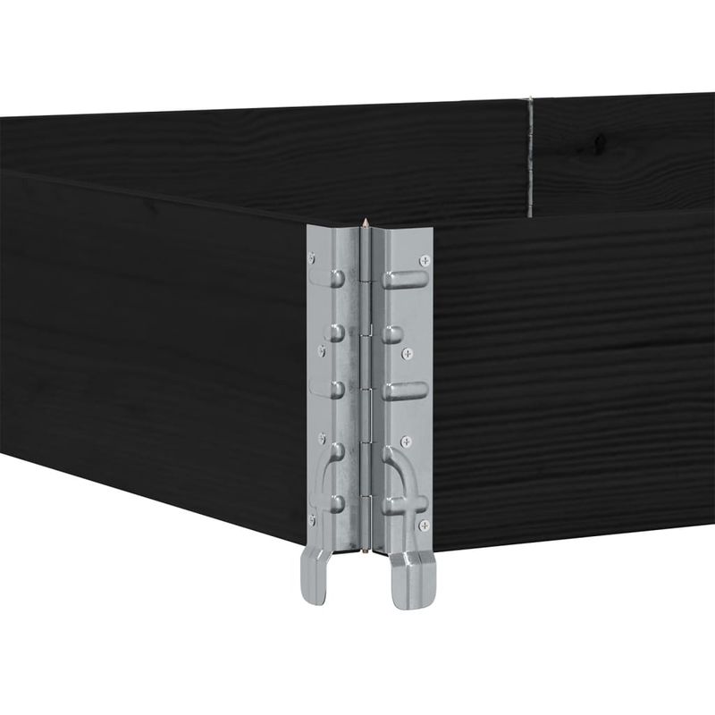 Casa si Gradina - Mobilier - Feronerie si accesorii mobila - Rama pentru paleti, negru, 150x100 cm, lemn masiv pin - Infinity.ro