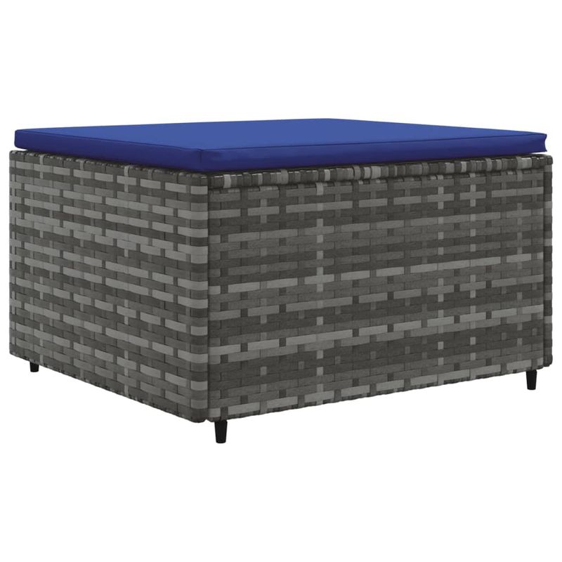 Casa si Gradina - Gradina si terasa - Mobilier exterior - Seturi mobila gradina - Set mobilier de gradina cu perne, 4 piese, gri, poliratan - Infinity.ro