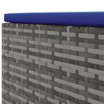 Casa si Gradina - Gradina si terasa - Mobilier exterior - Seturi mobila gradina - Set mobilier de gradina cu perne, 4 piese, gri, poliratan - Infinity.ro