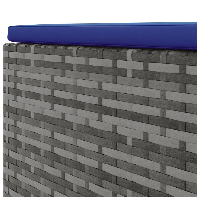 Casa si Gradina - Gradina si terasa - Mobilier exterior - Seturi mobila gradina - Set mobilier de gradina cu perne, 4 piese, gri, poliratan - Infinity.ro
