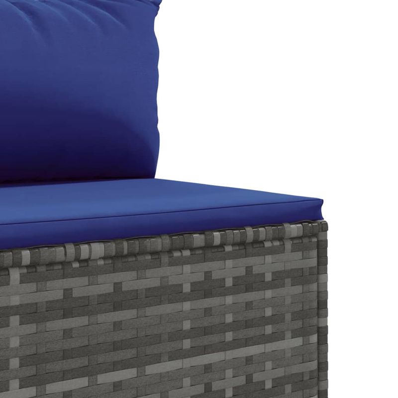 Casa si Gradina - Gradina si terasa - Mobilier exterior - Seturi mobila gradina - Set mobilier de gradina cu perne, 4 piese, gri, poliratan - Infinity.ro