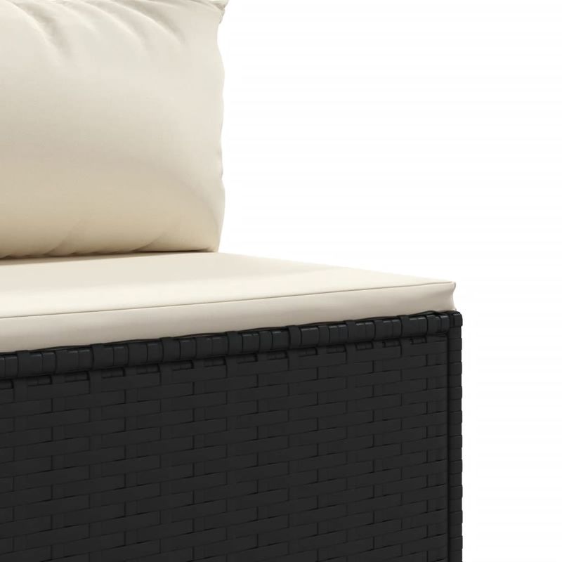 Casa si Gradina - Gradina si terasa - Mobilier exterior - Seturi mobila gradina - Set sezlonguri de gradina, 5 piese, cu perne, negru, poliratan - Infinity.ro