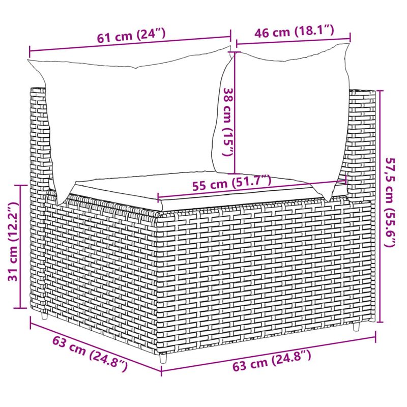 Casa si Gradina - Gradina si terasa - Mobilier exterior - Seturi mobila gradina - Set sezlonguri de gradina, 5 piese, cu perne, negru, poliratan - Infinity.ro