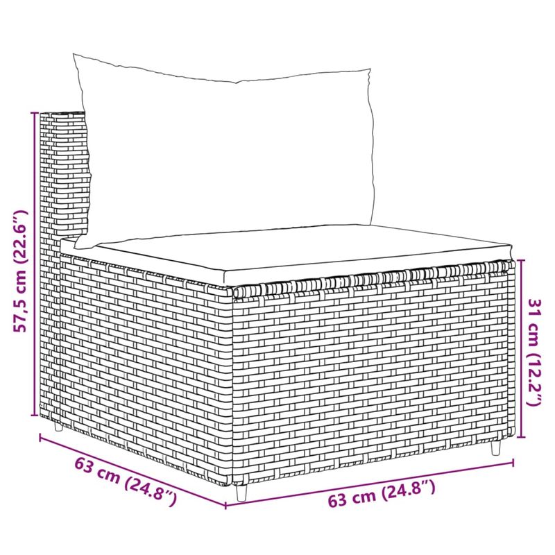 Casa si Gradina - Gradina si terasa - Mobilier exterior - Seturi mobila gradina - Set sezlonguri de gradina, 5 piese, cu perne, negru, poliratan - Infinity.ro