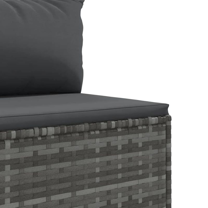 Casa si Gradina - Gradina si terasa - Mobilier exterior - Seturi mobila gradina - Set mobilier de gradina cu perne, 6 piese, gri, poliratan - Infinity.ro