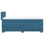 Casa si Gradina - Mobilier - Paturi si accesorii - Paturi - Pat box spring cu saltea, albastru, 100x200 cm, catifea - Infinity.ro
