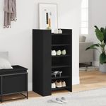 Casa si Gradina - Mobilier - Organizare si depozitare - Organizator incaltaminte - Pantofar, negru, 52x37,5x100 cm, lemn prelucrat - Infinity.ro