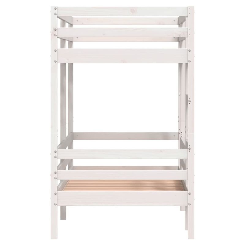 Casa si Gradina - Mobilier - Paturi si accesorii - Paturi - Pat supraetajat, alb, 80x200 cm, lemn masiv de pin - Infinity.ro