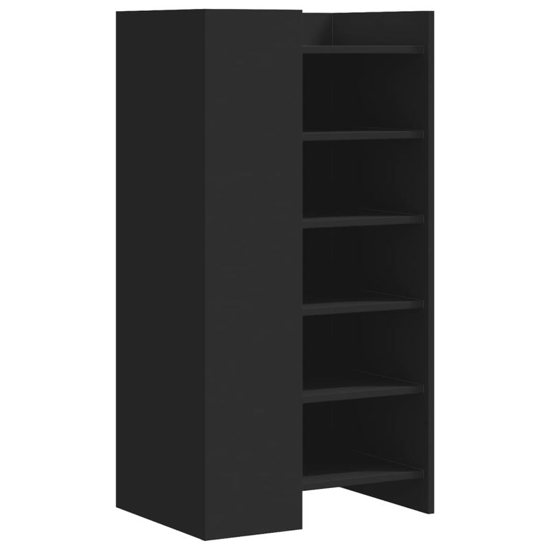 Casa si Gradina - Mobilier - Organizare si depozitare - Organizator incaltaminte - Pantofar, negru, 52x37,5x100 cm, lemn prelucrat - Infinity.ro