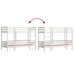 Casa si Gradina - Mobilier - Paturi si accesorii - Paturi - Pat supraetajat, alb, 80x200 cm, lemn masiv de pin - Infinity.ro