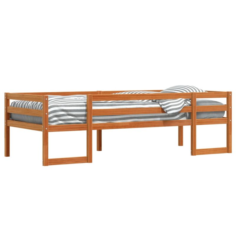 Casa si Gradina - Mobilier - Paturi si accesorii - Paturi - Cadru de pat pentru copii maro ceruit 80x200 cm lemn masiv pin - Infinity.ro