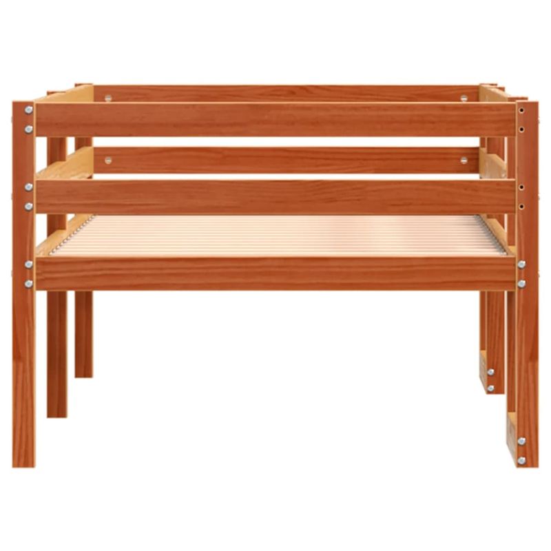 Casa si Gradina - Mobilier - Paturi si accesorii - Paturi - Cadru de pat pentru copii maro ceruit 80x200 cm lemn masiv pin - Infinity.ro