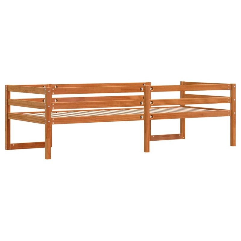 Casa si Gradina - Mobilier - Paturi si accesorii - Paturi - Cadru de pat pentru copii maro ceruit 80x200 cm lemn masiv pin - Infinity.ro