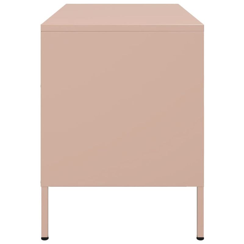 Casa si Gradina - Mobilier - Comode si corpuri - Comode - Dulap TV, roz, 68x39x50,5 cm, otel - Infinity.ro