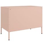 Casa si Gradina - Mobilier - Comode si corpuri - Comode - Dulap TV, roz, 68x39x50,5 cm, otel - Infinity.ro
