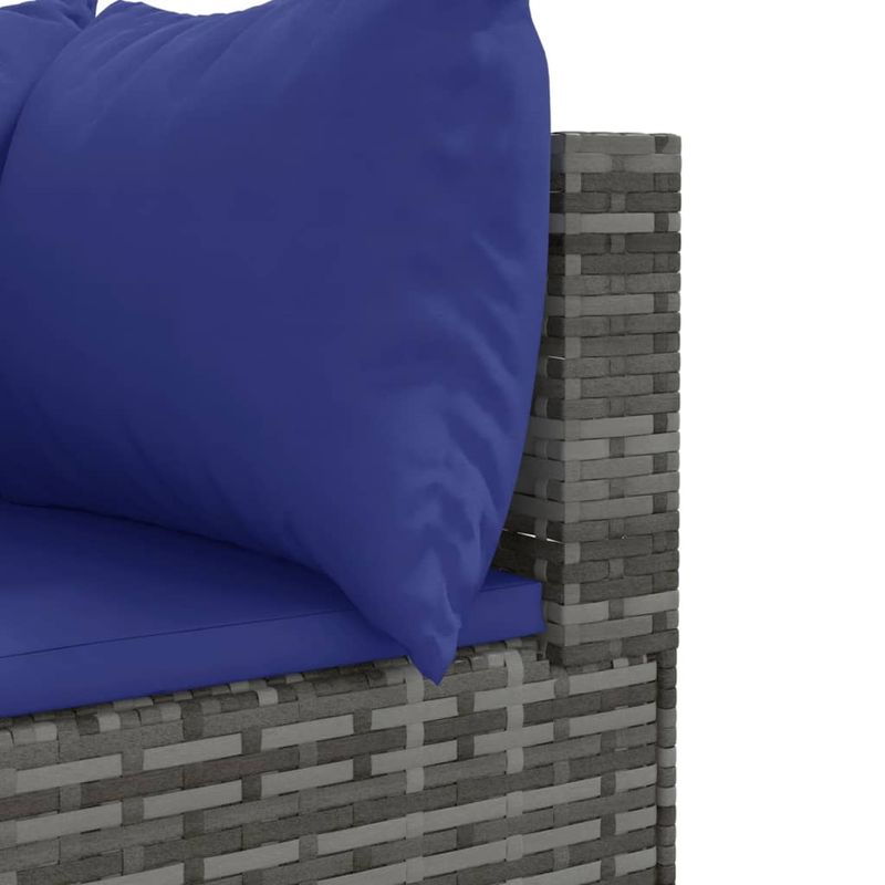Casa si Gradina - Gradina si terasa - Mobilier exterior - Seturi mobila gradina - Set mobilier de gradina cu perne, 5 piese, gri, poliratan - Infinity.ro