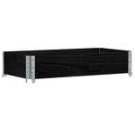 Casa si Gradina - Mobilier - Feronerie si accesorii mobila - Rama pentru paleti, negru, 100x50 cm, lemn masiv de pin - Infinity.ro