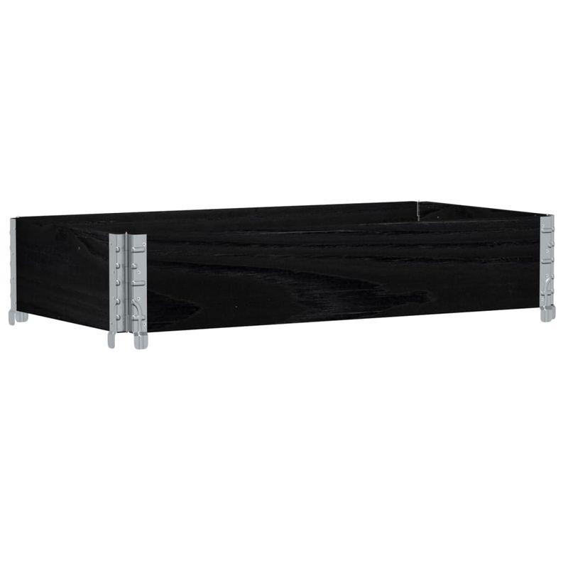 Casa si Gradina - Mobilier - Feronerie si accesorii mobila - Rama pentru paleti, negru, 100x50 cm, lemn masiv de pin - Infinity.ro