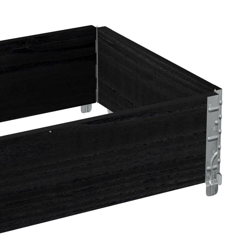 Casa si Gradina - Mobilier - Feronerie si accesorii mobila - Rama pentru paleti, negru, 100x50 cm, lemn masiv de pin - Infinity.ro